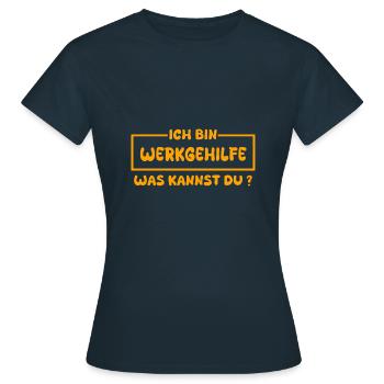Profession : Assistante - T-shirt Femme - marine - Devant - AI Model Female 172 dark (172cm)