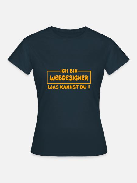 Webdesigner als Beruf - Frauen T-Shirt - Navy