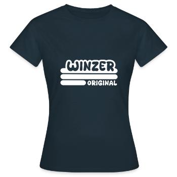 Winzer - Frauen T-Shirt - Navy - Vorne - AI Model Female 172 dark (172cm)
