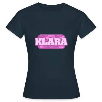 Nature pour Klara Health Bio - T-shirt Femme - marine - Devant - AI Model Female 172 dark (172cm)