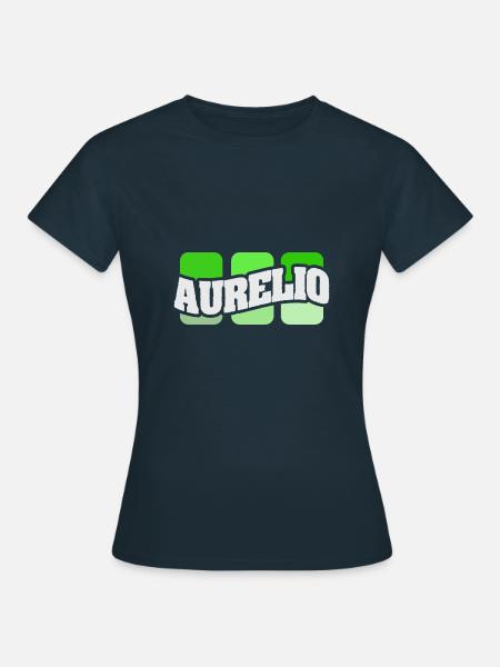 Name Aurelio - Frauen T-Shirt - Navy