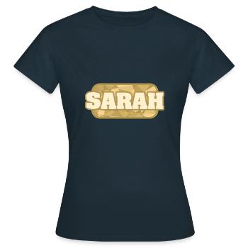 Santé Sarah - T-shirt Femme - marine - Devant - AI Model Female 172 dark (172cm)