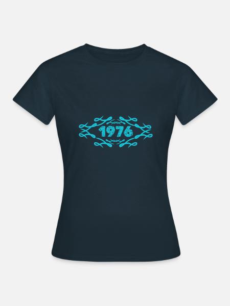 Geschenkidee 1976 - Frauen T-Shirt - Navy