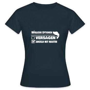 Martin - Frauen T-Shirt - Navy - Vorne - AI Model Female 172 dark (172cm)