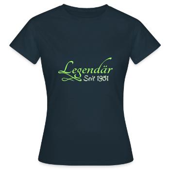 Légendaire 1951 - T-shirt Femme - marine - Devant - AI Model Female 172 dark (172cm)