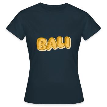 Vacances Bali - T-shirt Femme - marine - Devant - AI Model Female 172 dark (172cm)