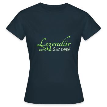 Legend 1999 - Frauen T-Shirt - Navy - Vorne - AI Model Female 172 dark (172cm)