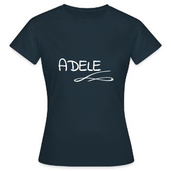 Prénom - T-shirt Femme - marine - Devant - AI Model Female 172 dark (172cm)