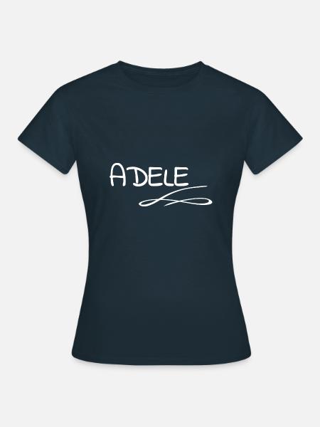Prénom - T-shirt Femme - marine