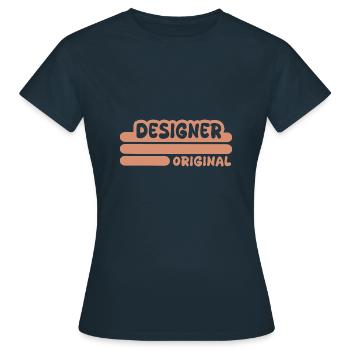 Concepteur - T-shirt Femme - marine - Devant - AI Model Female 172 dark (172cm)