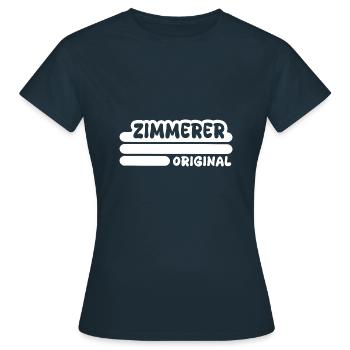 Zimmerer - Frauen T-Shirt - Navy - Vorne - AI Model Female 172 dark (172cm)