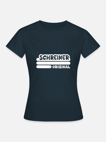 Beruf Schreiner - Frauen T-Shirt - Navy