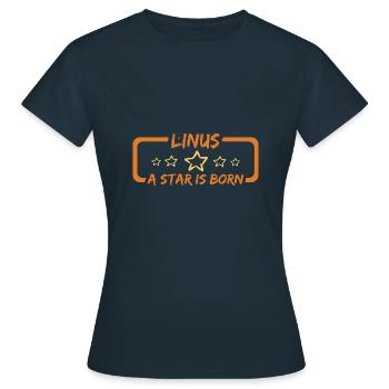 Linus - T-shirt Femme - marine - Devant - AI Model Female 172 dark (172cm)