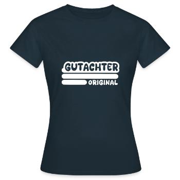 Profession : Évaluateur - T-shirt Femme - marine - Devant - AI Model Female 172 dark (172cm)