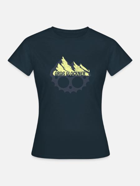 Radfahren am Großglockner - Frauen T-Shirt - Navy