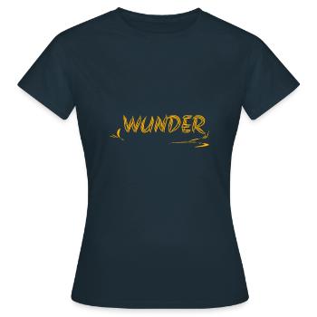 Geschenkidee Wunder - Frauen T-Shirt - Navy - Vorne - AI Model Female 172 dark (172cm)