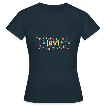 Gift for levi - Women's T-Shirt - navy - Front - AI Model Female 172 dark (172cm)