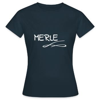 Merle - T-shirt Femme - marine - Devant - AI Model Female 172 dark (172cm)