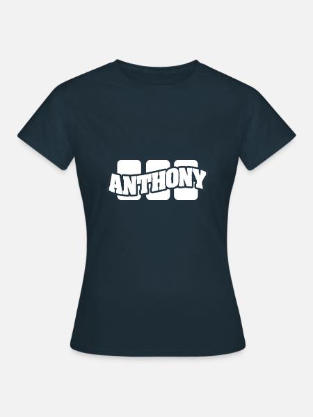 Name Anthony - Frauen T-Shirt - Navy