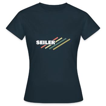 Seiler - Frauen T-Shirt - Navy - Vorne - AI Model Female 172 dark (172cm)