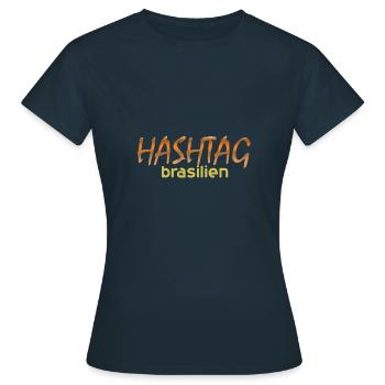Media brasilien - Frauen T-Shirt - Navy - Vorne - AI Model Female 172 dark (172cm)