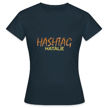 Cadeau pour Natalie - T-shirt Femme - marine - Devant - AI Model Female 172 dark (172cm)