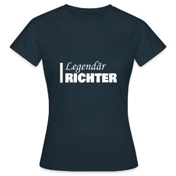 Juge - T-shirt Femme - marine - Devant - AI Model Female 172 dark (172cm)