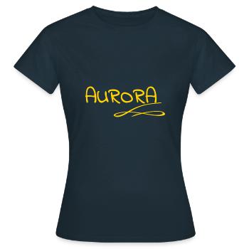 Cadeau pour Aurora - T-shirt Femme - marine - Devant - AI Model Female 172 dark (172cm)