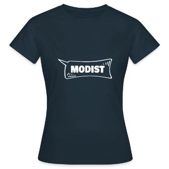 Speech Bubble Modist - Women's T-Shirt - navy - Front - AI Model Female 172 dark (172cm)