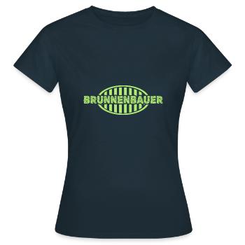 Job Well Builder - T-shirt Femme - marine - Devant - AI Model Female 172 dark (172cm)