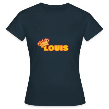 Couronne pour Louis - T-shirt Femme - marine - Devant - AI Model Female 172 dark (172cm)