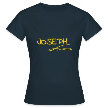 Joseph as a first name - Women's T-Shirt - navy - Front - AI Model Female 172 dark (172cm)