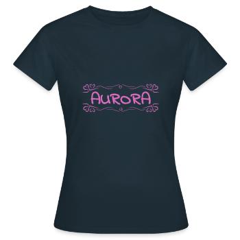 Name: Aurora - Women's T-Shirt - navy - Front - AI Model Female 172 dark (172cm)