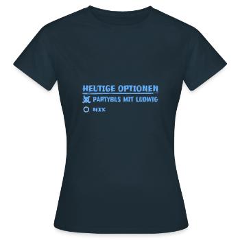 ludwig - Frauen T-Shirt - Navy - Vorne - AI Model Female 172 dark (172cm)