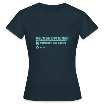 daniel - Frauen T-Shirt - Navy - Vorne - AI Model Female 172 dark (172cm)