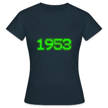 1953 - T-shirt Femme - marine - Devant - AI Model Female 172 dark (172cm)