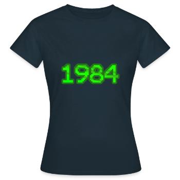 Computer 1984 - Women's T-Shirt - navy - Front - AI Model Female 172 dark (172cm)