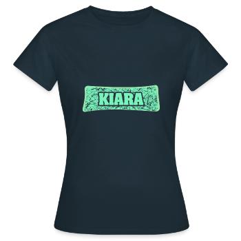 Kiara comme nom de naissance - T-shirt Femme - marine - Devant - AI Model Female 172 dark (172cm)