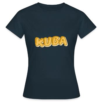 Kuba - Frauen T-Shirt - Navy - Vorne - AI Model Female 172 dark (172cm)