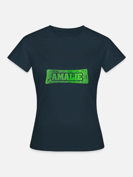 Amalie als Vorname - Frauen T-Shirt - Navy