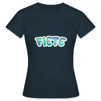 Job Fiete - T-shirt Femme - marine - Devant - AI Model Female 172 dark (172cm)