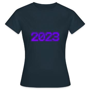 Computers 2023 - Women's T-Shirt - navy - Front - AI Model Female 172 dark (172cm)