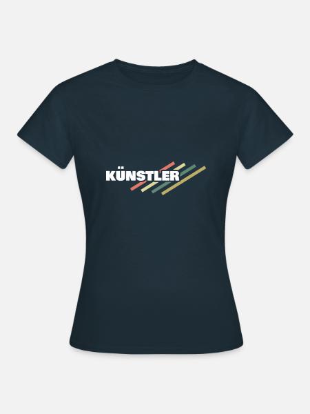Kuenstler - Frauen T-Shirt - Navy