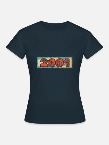 Zahl 2001 - Frauen T-Shirt - Navy
