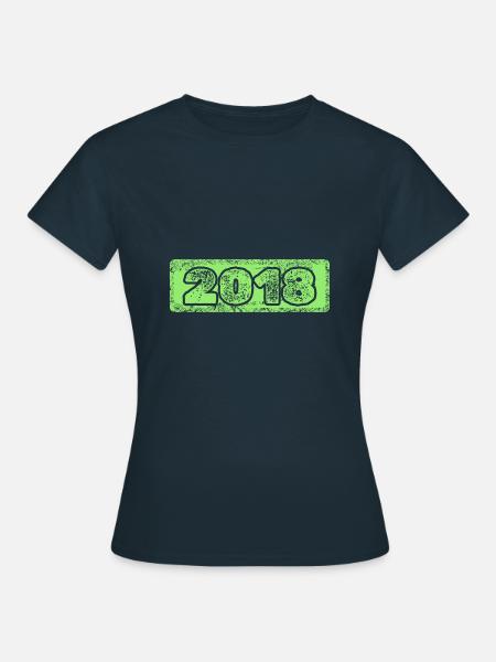 2018 2018 - Frauen T-Shirt - Navy