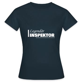 Inspektor als Beruf - Frauen T-Shirt - Navy - Vorne - AI Model Female 172 dark (172cm)