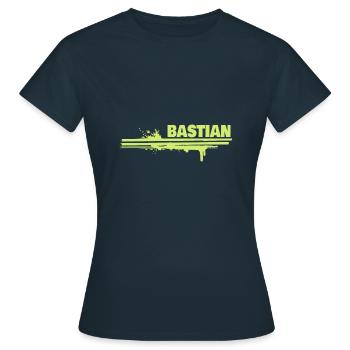 Bastian als Farbklecks - Frauen T-Shirt - Navy - Vorne - AI Model Female 172 dark (172cm)
