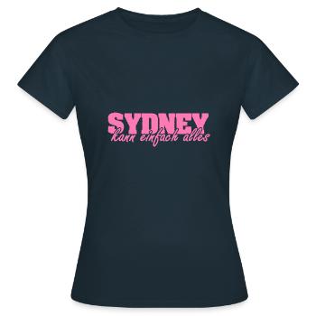 Sydney - T-shirt Femme - marine - Devant - AI Model Female 172 dark (172cm)