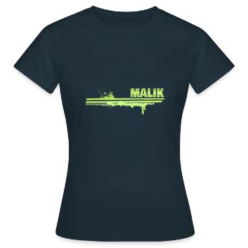 Splash of colour Malik - Women's T-Shirt - navy - Front - AI Model Female 172 dark (172cm)