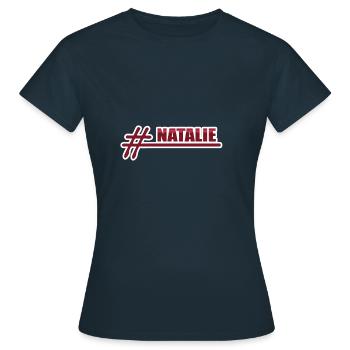 Cadeau pour Natalie - T-shirt Femme - marine - Devant - AI Model Female 172 dark (172cm)